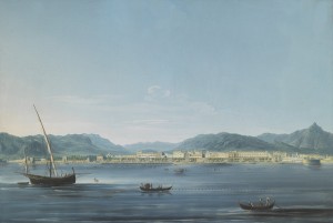 Three boats on the sea